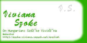 viviana szoke business card